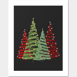 Christmas trees Posters and Art